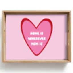 Quote - Moeder - Roze Dienblad Rechthoek middel -z3d_shopping