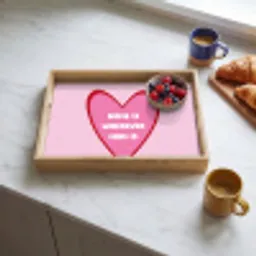 Quote - Moeder - Roze Dienblad Rechthoek middel -sfeer2