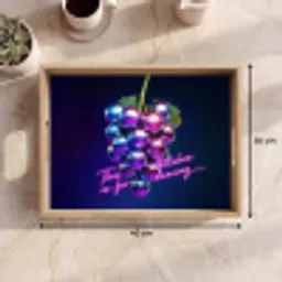 Quote - Neon - Disco - Druiven Dienblad Rechthoek middel -USP_Formaat