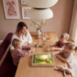 Konijn - Zonlicht - Bos Dienblad Rechthoek middel -sfeer4