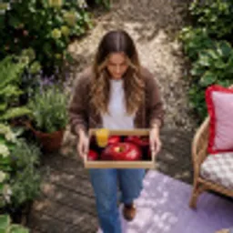 Rood - Appels - Fruit Dienblad Rechthoek middel -sfeer5