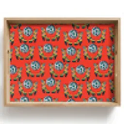 Rood - Disco - Patroon Dienblad Rechthoek middel 911 -z3d_shopping