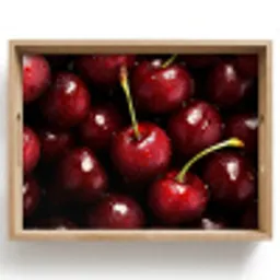 Rood - Fruit - Kersen Dienblad Rechthoek middel -z3d_shopping