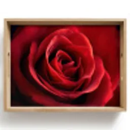 Rood - Roos - Romantisch Dienblad Rechthoek middel -z3d_shopping