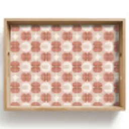 Retro - Klassiek - Roze Dienblad Rechthoek middel 911 -z3d_shopping