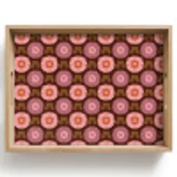 Retro - Madelief - Roze Dienblad Rechthoek middel 911 -z3d_shopping