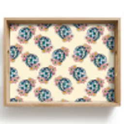 Retro - Disco - Bloemen - Discobal Dienblad Rechthoek middel 911 -z3d_shopping