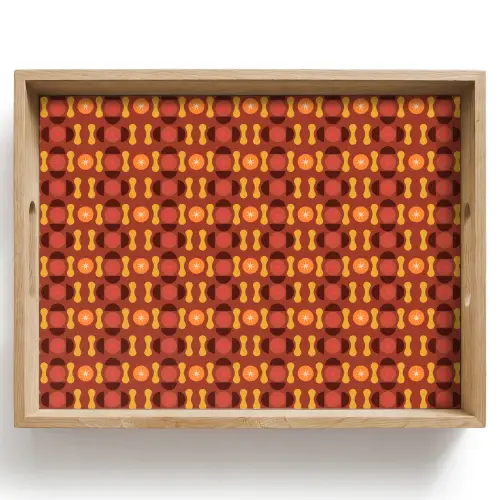 Retro - Disco - Hippie Dienblad Rechthoek middel 911 -z3d_shopping