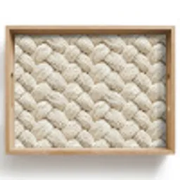 Touw - Gebreid - Beige Dienblad Rechthoek middel 911 -z3d_shopping