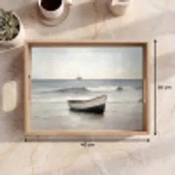 Roeiboot - Zee - Horizon Dienblad Rechthoek middel -USP_Formaat