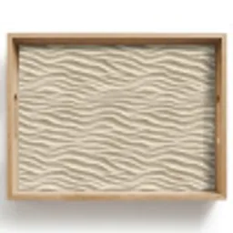 Zand - Golven - Beige Dienblad Rechthoek middel 911 -z3d_shopping