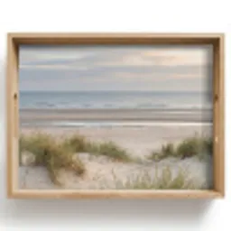 Zandstrand - Bewolkt - Duinen Dienblad Rechthoek middel -z3d_shopping