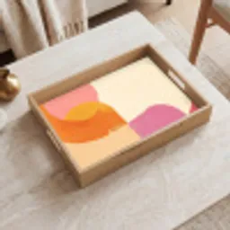 Vormen - Abstract - Kleurrijk Dienblad Rechthoek middel -sfeer1