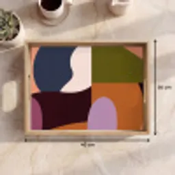 Vormen - Abstract - Kleuren - Vierkant Dienblad Rechthoek middel -USP_Formaat