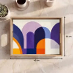 Vormen - Abstract - Grafisch - Oranje Dienblad Rechthoek middel -USP_Formaat