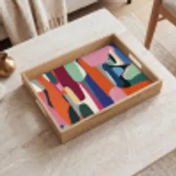 Vormen - Ritmisch - Kleuren - Abstract Dienblad Rechthoek middel -sfeer1