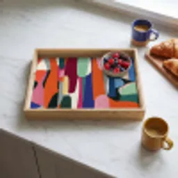 Vormen - Ritmisch - Kleuren - Abstract Dienblad Rechthoek middel -sfeer2