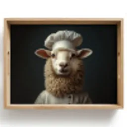 Schaap - Wol - Kok Dienblad Rechthoek middel -z3d_shopping
