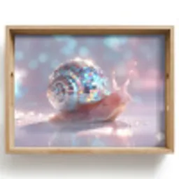 Slak - Disco - Mozaïek - Blauw Dienblad Rechthoek middel -z3d_shopping
