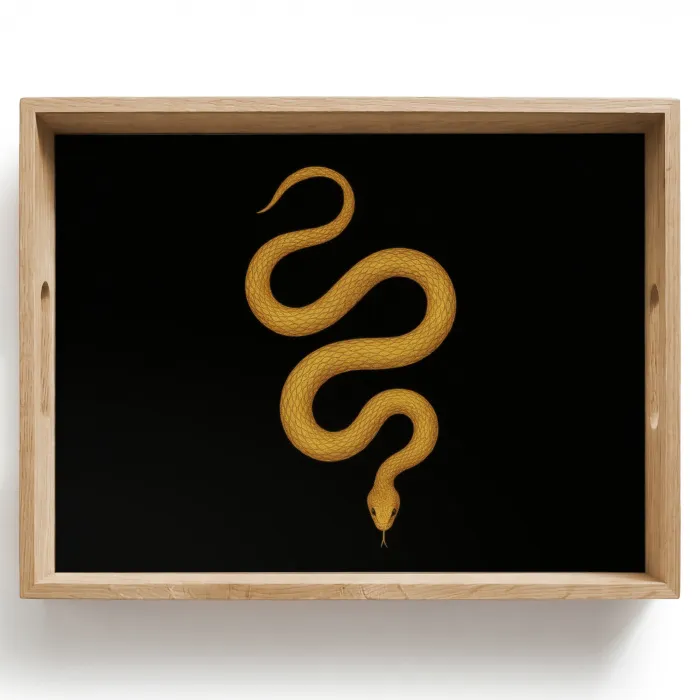 Slang - Minimalistisch - Goud Dienblad Rechthoek middel -z3d_shopping