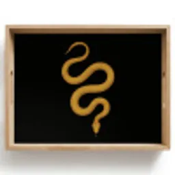Slang - Minimalistisch - Goud Dienblad Rechthoek middel -z3d_shopping