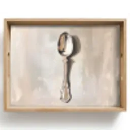 Lepel - Verf - Zilver Dienblad Rechthoek middel -z3d_shopping
