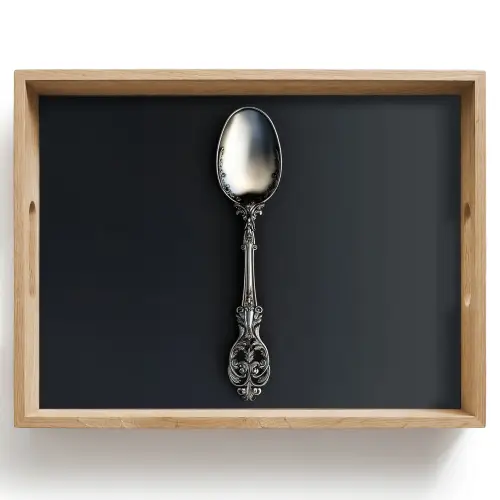 Lepel - Zilver - Metaal Dienblad Rechthoek middel -z3d_shopping