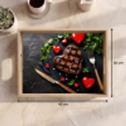 Steak - Hart - Bestek Dienblad Rechthoek middel -USP_Formaat