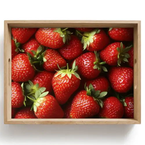 Aardbei - Fruit - Rood Dienblad Rechthoek middel -z3d_shopping