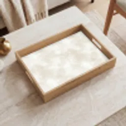 Subtiel - Structuur - Beige Dienblad Rechthoek middel 911 -sfeer1