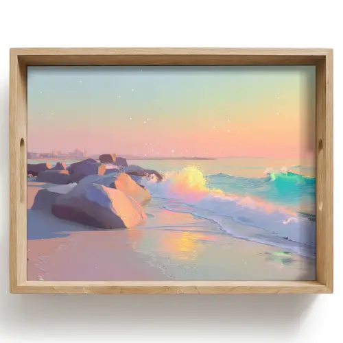 Zomerlicht - Strand - Fonkelende accenten Dienblad Rechthoek middel -z3d_shopping