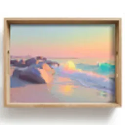 Zomerlicht - Strand - Fonkelende accenten Dienblad Rechthoek middel -z3d_shopping