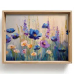Zomers - Wilde bloemen - Penseelstreken Dienblad Rechthoek middel -z3d_shopping