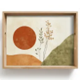 Zon - Abstract - Takken - Oranje Dienblad Rechthoek middel -z3d_shopping