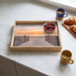 Zonsondergang - Strand - Zand Dienblad Rechthoek middel -sfeer2