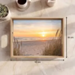 Zonsondergang - Duinen - Zee Dienblad Rechthoek middel -USP_Formaat