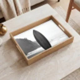 Surfplank - Zand - Zee Dienblad Rechthoek middel -sfeer1
