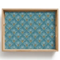 Symmetrisch - Patroon - Blauw Dienblad Rechthoek middel 911 -z3d_shopping