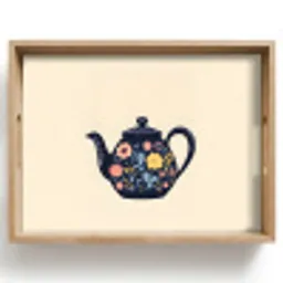 Theepot - Kleurrijk - Bloemen Dienblad Rechthoek middel -z3d_shopping