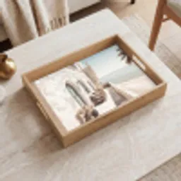 Terras - Stoelen - Strand - Beige Dienblad Rechthoek middel -sfeer1