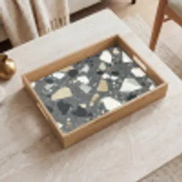 Terrazzo - Decoratie - Interieur - Stenen Dienblad Rechthoek middel -sfeer1