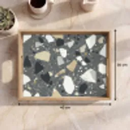 Terrazzo - Decoratie - Interieur - Stenen Dienblad Rechthoek middel -USP_Formaat