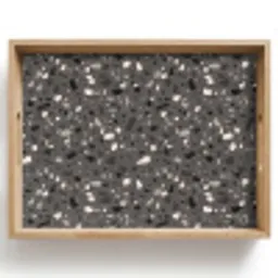 Terrazzo -  Patroon - Grijs Dienblad Rechthoek middel 911 -z3d_shopping