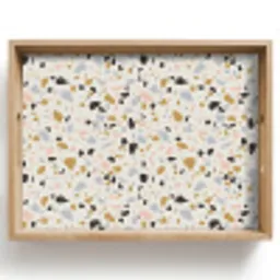 Terrazzo -  Patroon - Neutraal - Zacht - Multi Dienblad Rechthoek middel 911 -z3d_shopping