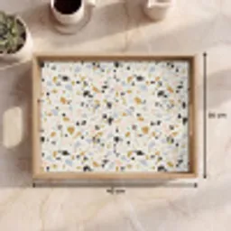 Terrazzo -  Patroon - Neutraal - Zacht - Multi Dienblad Rechthoek middel 911 -USP_Formaat