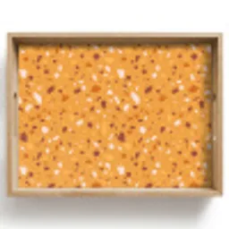 Terrazzo -  Patroon - Okergeel Dienblad Rechthoek middel 911 -z3d_shopping