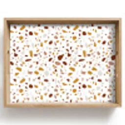 Terrazzo -  Patroon - Wit - Urban Dienblad Rechthoek middel 911 -z3d_shopping