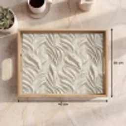 Textuur - Reliëf - Beige Dienblad Rechthoek middel 911 -USP_Formaat
