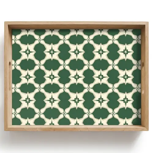 Tegel - Klassiek - Groen Dienblad Rechthoek middel 911 -z3d_shopping