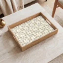 Tegel - Motief - Beige Dienblad Rechthoek middel 911 -sfeer1